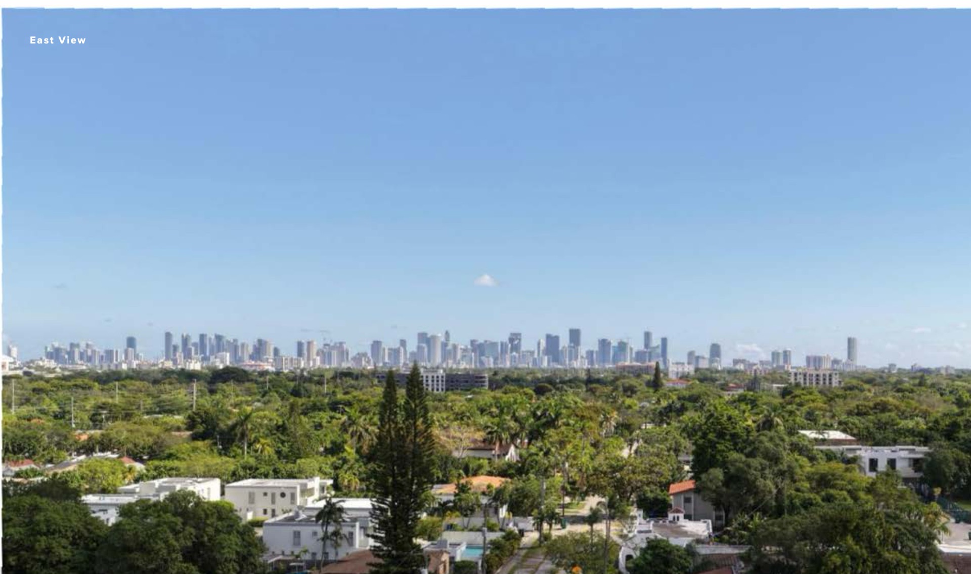 East view toward the Miami skyline
